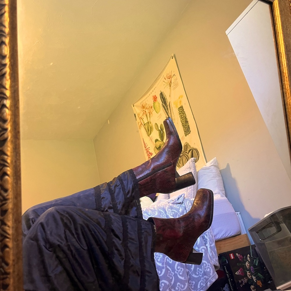 snakeskin boots